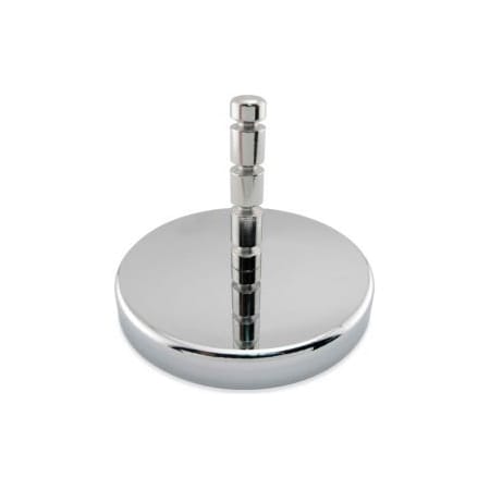 Master Magnetics Master Magnetics Ceramic Hang-It Magnet RB80POST w/Attached Grooved Post 95 Lbs. Pull Chrome Plating - Pkg Qty 12 RB80POST